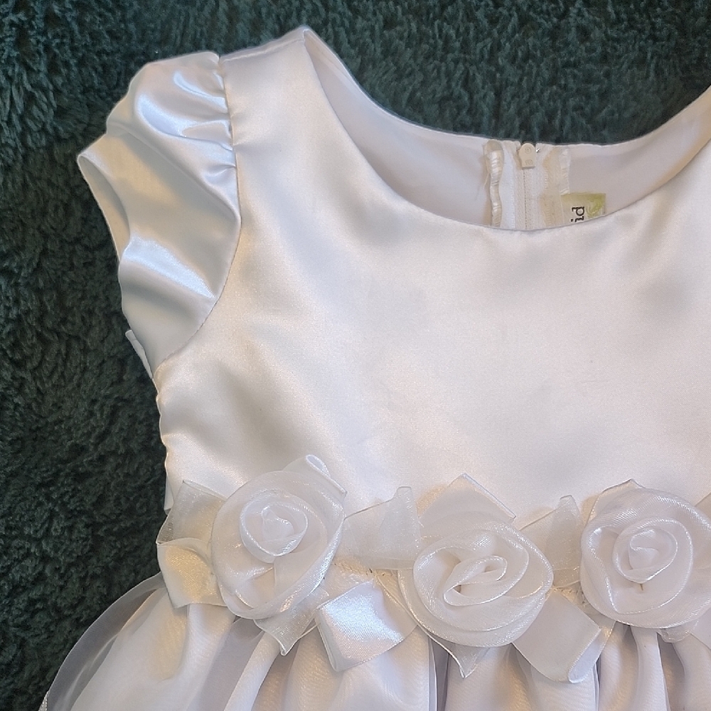 Ceci Kids White Kids Dress (Flawed-Tiny Fabric Run) size 1-2